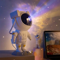Nocturne Astronaut Galaxy Projector Night Light with 8 Colors LED Nebula Effects