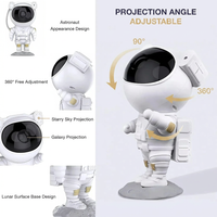 Nocturne Astronaut Galaxy Projector Night Light with 8 Colors LED Nebula Effects