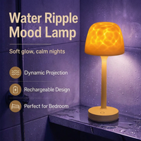 Nocturne Waterproof Bathroom Shower Lamp with Color Ocean Wave Projector