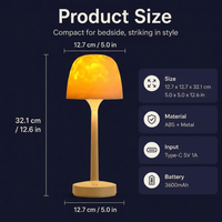 Nocturne Waterproof Bathroom Shower Lamp with Color Ocean Wave Projector